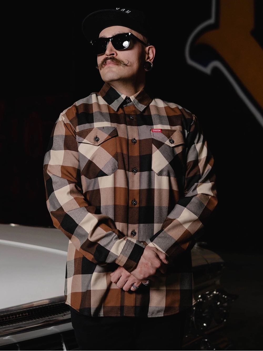 DIXXON Sanchez Plaid Flannel Button-Up Shirt XLT